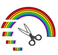 rainbow snippits scissors