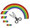 rainbow snippits scissors